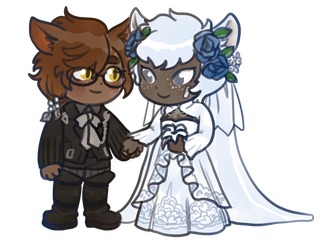 Mako &amp; Oni ChibiWedding