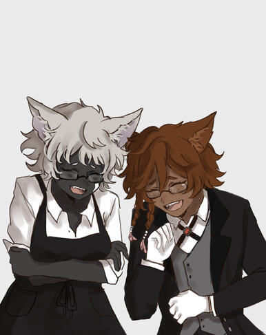 Laughing sketch comm | ArtBy:Liv (umib34)