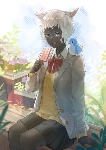 Oni school uniform 1 | ArtBy:Remix